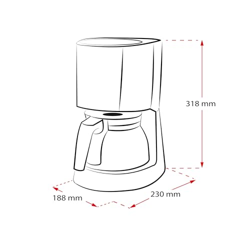 Máquina de café com filtro branca