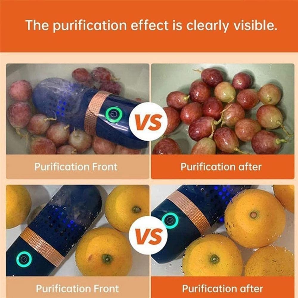 Máquina de limpeza de frutas recarregável